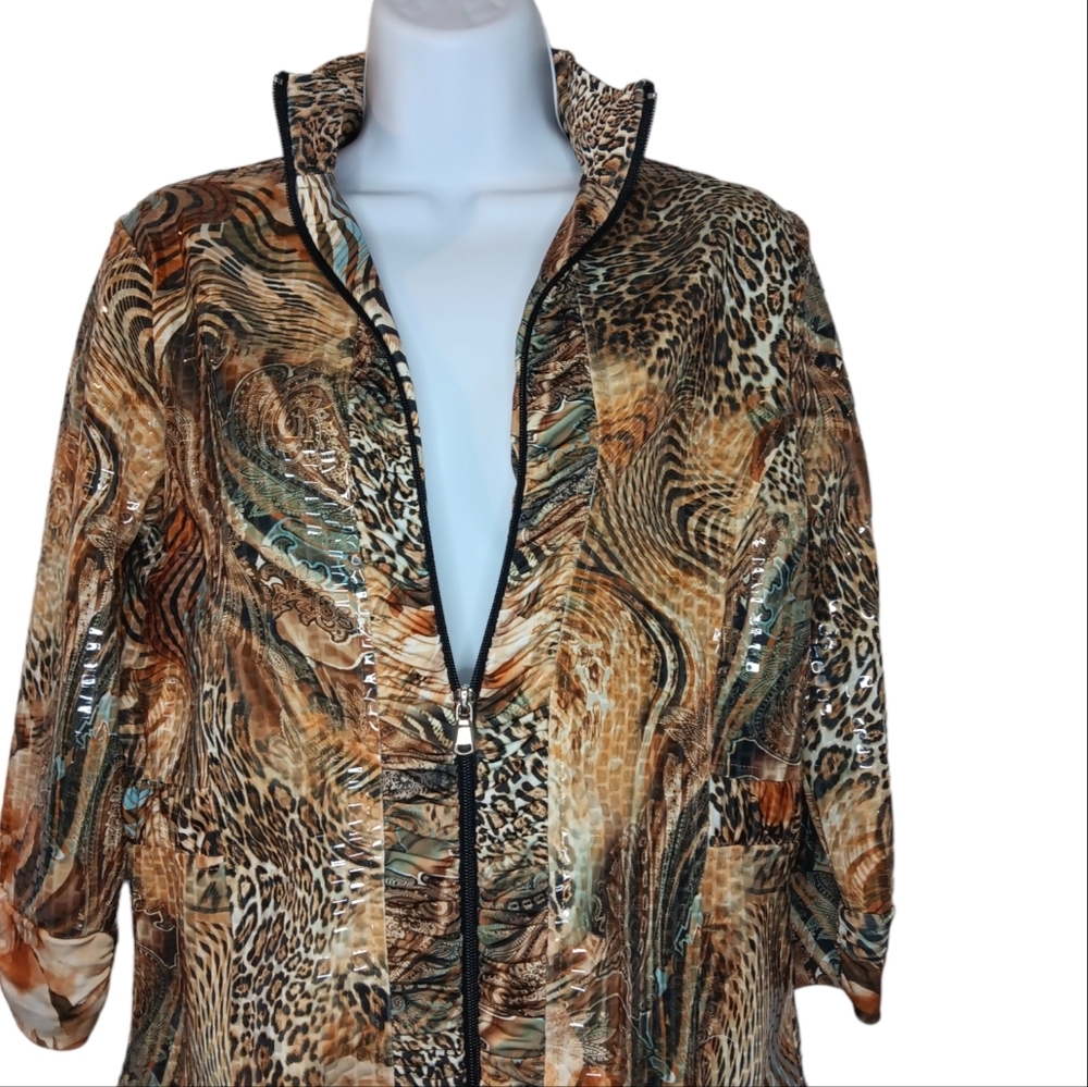 Wren London Petite Animal Print Sequin Light Weight  Vintage  Size …